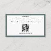 Visite Chauffage de l'unité CA Refroidissement Carte de v (Dos)