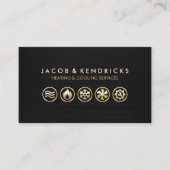 Visite Chauffage Ventilation Climatisation Carte de visit (Devant)