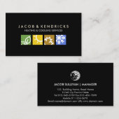 Visite Chauffage Ventilation Climatisation Carte de visit (Devant / Derrière)