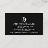 Visite Chauffage Ventilation Climatisation Carte de visit (Dos)