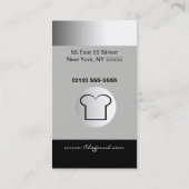 Visite Chef blanc noir argenté de BW 12 de carte de (Dos)