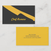 Visite Chef Restauration Restauration Restaurant Carte de (Devant / Derrière)