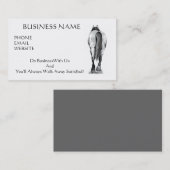 VISITE CHEVAL MARCHANT LOIN : CONGÉ SATISFAIT : CARTE DE (Devant / Derrière)