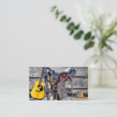 Visite Cheval Saddle Sur Corral Fence Western Carte de vi (Debout devant)