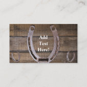 Visite Cheval Saddle Sur Corral Fence Western Carte de vi (Dos)