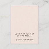 Visite Cheveux de couleur blanche Votre carte logo (Dos)