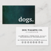 Visite Chiens modernes. carte de fidélité (Devant / Derrière)