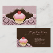 Visite Chocolat de damassé de petit gâteau de carte de (Devant / Derrière)