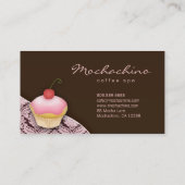 Visite Chocolat de damassé de petit gâteau de carte de (Dos)