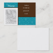 Visite Chocolat et carte photo de Teal (Devant / Derrière)