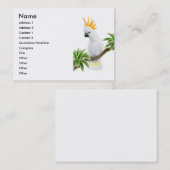 Visite Citron Crested la carte de profil de cacatoès (Devant / Derrière)