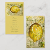 Visite Citrons de carte postale (Devant / Derrière)