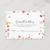 Visite Classic Colorful Wild Devinez Combien De Carte De  (Devant)