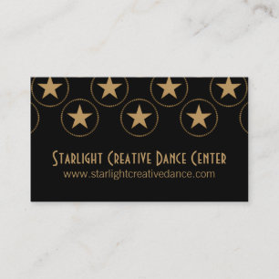 Visite Classic Stars Carte de visite, Or