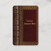 Visite classique couverture de livre antiquaire carte de  (Devant)