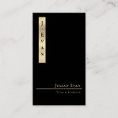Visite Classy Professional Luxe Black Gold Carte de visit (Devant)