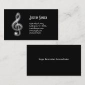 Visite Clef triple de carte d'industrie musicale (Devant / Derrière)