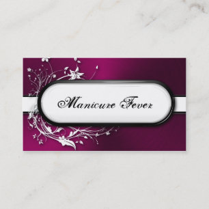 Visite Clouez métallique floral audacieux de carte de