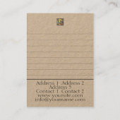 Visite Coaching TAROT, Lectures, Conseils - Carte de visi (Dos)