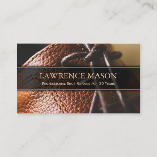 Visite Cobbler / Cordwainer Photo de Shoe - Carte de visi