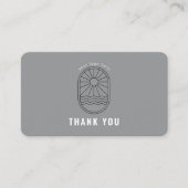 Visite Code de réduction de carte de remerciement Logo En (Devant)