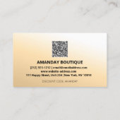 VISITE CODE QR 20%OFF INSÉRER LE CARTE DE REMERCIEMENTS (Dos)