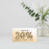 VISITE CODE QR 20%OFF INSÉRER LE CARTE DE REMERCIEMENTS (Debout devant)