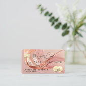 Visite Code QR Blush Modern Business Loyalty Carte de cré (Debout devant)
