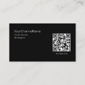 Visite Code QR | Carte publicitaire de canal (Dos)