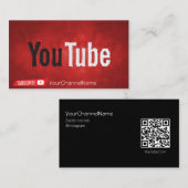 Visite Code Qr | Carte publicitaire de canal (Devant / Derrière)