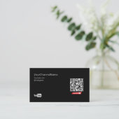 Visite Code QR | Carte publicitaire de canal (Debout devant)