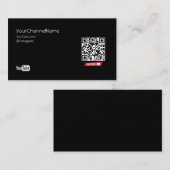 Visite Code QR | Carte publicitaire de canal (Devant / Derrière)