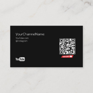 Visite Code QR | Carte publicitaire de canal