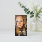 Visite Code QR de carte photo d'artiste maquilleuse profe (Debout devant)