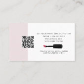 Visite Code QR de la carte de rendez-vous client de l'art (Dos)