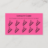 Visite Code QR Logo Carte de Fidélité Salon de Coiffure R (Dos)