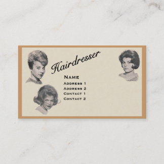VISITE COIFFEUR - CARTE TRÈS PROFESSIONNELLE 1 DE PROFIL