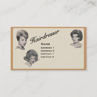 VISITE COIFFEUR - CARTE TRÈS PROFESSIONNELLE 2 DE PROFIL