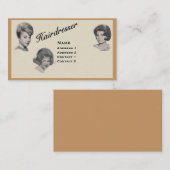 VISITE COIFFEUR - CARTE TRÈS PROFESSIONNELLE 3 DE PROFIL (Devant / Derrière)