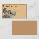 Visite COIFFEUR - CARTE TRÈS PROFESSIONNELLE de PROFIL (Devant / Derrière)