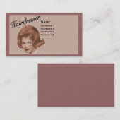 VISITE COIFFEUR - GRANDE CARTE DE PROFIL DE CHEVEUX - (Devant / Derrière)