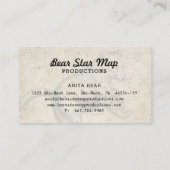 Visite Commandant d'Ursa de constellation de carte (Dos)