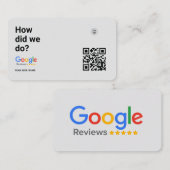 Visite Comment Avons-Nous Fait ? | Carte QR Google de rév (Devant / Derrière)