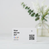 Visite Comment Avons-Nous Fait ? | Carte QR Google de rév (Debout devant)