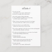 Visite Comment Majestic est votre nom - Carte de prière (Dos)