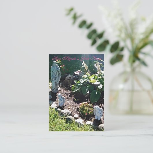Visite Comment Majestic est votre nom - Carte de prière (Debout devant)