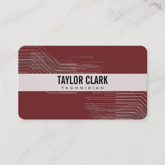 Visite Composant de carte de circuit Deep Red (Devant)