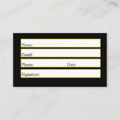 Visite Conception de carte cadeau (Dos)