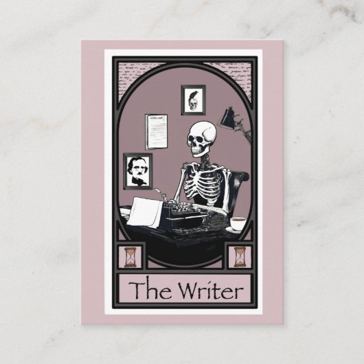 Visite Conception de carte de tarot "L'écrivain" (Devant)