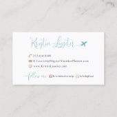 Visite Conception de carte personnalisée | Modèle non mod (Dos)